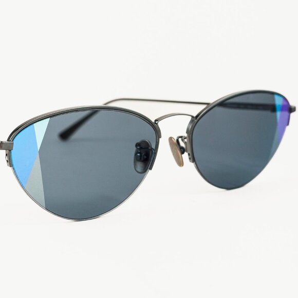 Bottega Veneta BV0245S Ruthenium, Grey & Black Cat-Eye Sunglasses - Picture 5 of 10